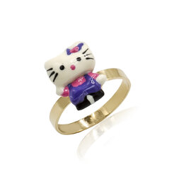 GOLDIE Zlatý prsteň Hello kitty LRG542.AG