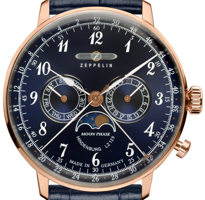 Zeppelin pánske hodinky LZ 129 Hindenburg Moonphase 7038-3 W130.ZPX